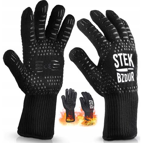 Guante para parrilla, fogata, cocina, resistente al calor, protector  800 °C