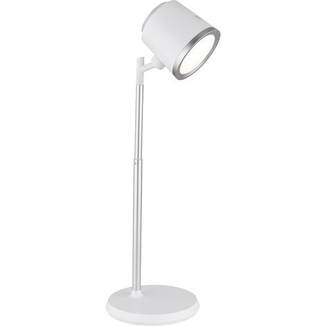 TRADE SHOP - Lampada Doppio Uso Scrivania Applique A Led 6w Touch Dimmerabile 3 Colorazioni Bl-1005 - Bianco