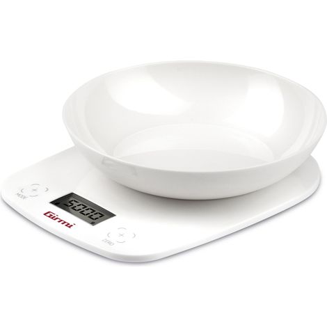 BILANCIA DIGITALE CUCINA PS01 GIRMI KG 5/GR 1 + CIOTOLA 2XAAA NON INCLUSE (1/3)