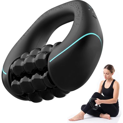 Masseur Anti Cellulite Électriques Portable, Rouleau de Massage des Tissus Profonds à 3 Vitesses, Appareil de Massage Corporel pour Anti-cellulite, Dos et Épaules, Outil de Récupération (1/5)