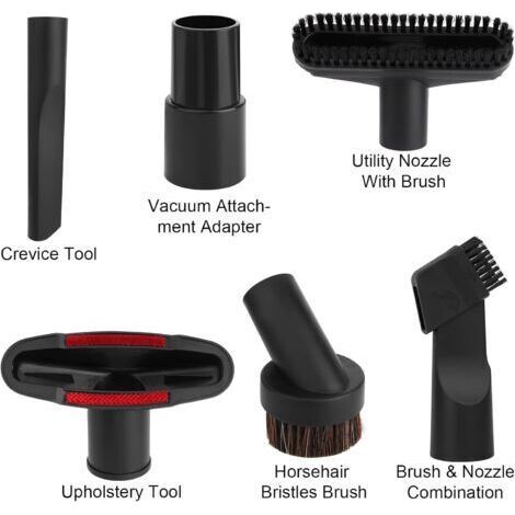 Set di Accessori per Aspirapolvere 6 Pezzi: Testina Aspirante, Spazzola Universale per Mobili, Accessori Pulizia-AUTRES (1/4)