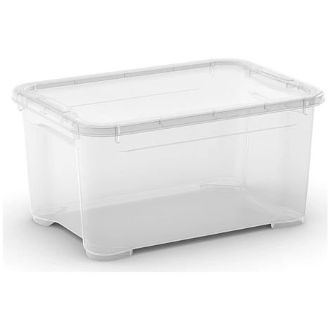 contenitore con coperchio trasparente "tbox xs" in plastica 38,4x26,8x18,9 cm (1/7)