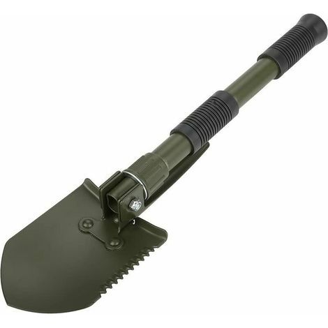 Pelle Camping Multifonctions, en Acier de Haute qualité Militaire Pelle Pliable avec Sac de Transport pour la Survie Camping en Plein air (1/5)