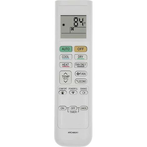 Ersatzfernbedienung für Daikin Klimaanlagen ARC480A2 ARC480A3 ARC480A4 ARC480A5 ARC480A6 ARC480A7 ARC480A8 ARC480A9 ARC480A10 ARC4800A10 ARC4800A1 A11 ARC480A12 ARC480A13 ARC480A15 ARC480A17 (1/3)