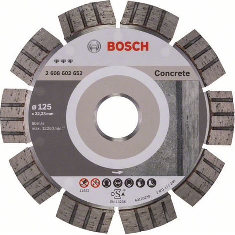 Bosch Diamant-Trennscheibe PRO CONCRETE 125x22,23mm 12mm Segment