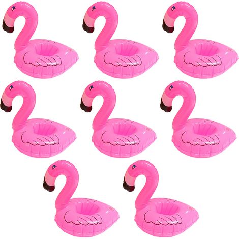 Lot de 8 porte-gobelets flottants gonflables, sous-verres gonflables pour fête à la piscine (1/5)