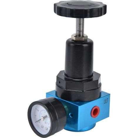 Régulateur de pression d'air miniature G1/2 QTYH‑15, valve pneumatique de réduction avec manomètre de contrôle (1/5)
