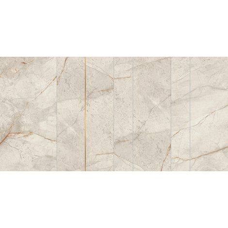 Carrelage effet Marbre Blanc Himalaya Ridge 118,2x59,5x0,9 cm Velours Sorvella - Mur intérieur (vendu par carton de 0,70329 m²) - RO'MA CARRELAGE (1/2)