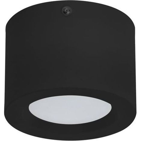 Plafonnier LED rond noir 5W 4200K