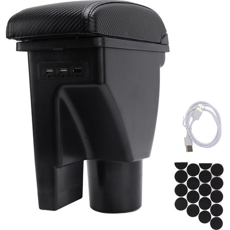 Boîte d'accoudoir de Console centrale, 2 ports USB, 1 type-c, soulage la Fatigue des bras, remplacement pour Hyundai Getz