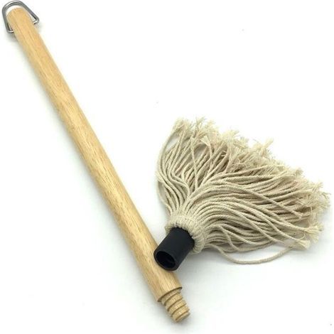 Barbecue Brush – Long Wooden Handle, Ideal for Basting Grilled Meats and Sauces – Set with Refills (1/5)