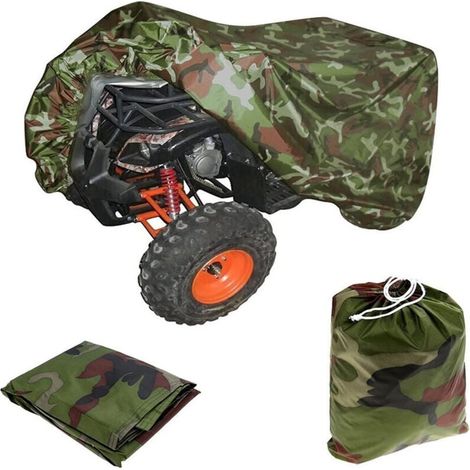 Housse de Tracteur de Jardin, Housse Tondeuse autoportée, Bâche en Tissu Oxford 420D Coupe-Vent, Anti-Pluie, Anti-poussière et Anti-UV (210 x 120 x 115CM) (1/4)