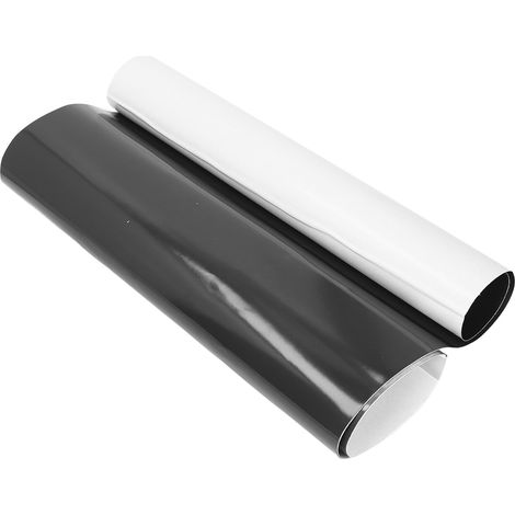 Feuille Magnétique Souple Noire Adhésive 0,5mm Rouleau Aimant pour Réfrigérateur et Voiture (1/5)