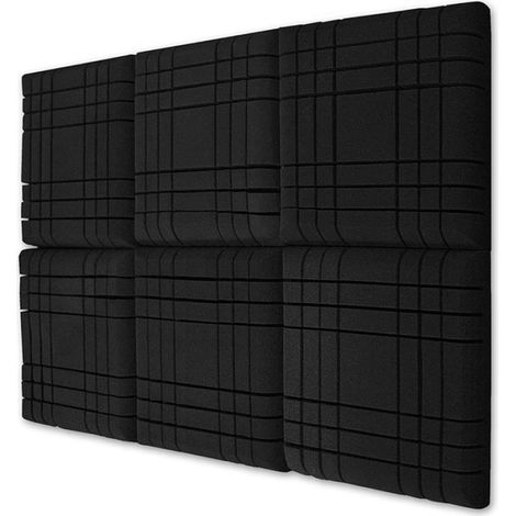 Mousse Acoustique - Panneau Insonorisant en Polyuréthane B1 - Traitement Acoustique pour Studio, Salle de Contrôle et Cinéma Maison - 6 Pièces 30x30x5 cm (1/4)