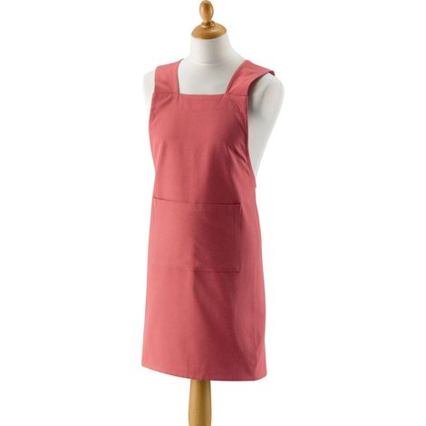 Tablier de cuisine recyclé Gen Rosewood de couleur rose - Dimensions 120 x 85 cm - PANGIVO (1/3)