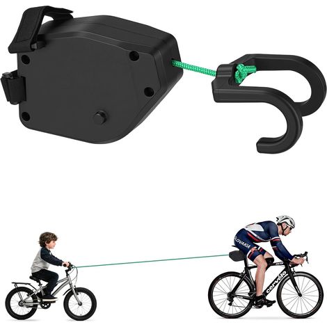 Corde de Remorquage Vélo Enfant 2,5m, Barre Traction Velo Enfant Rétractable, Ceinture de Corde Traction Bicyclette pour Vélos, VTT (1/5)