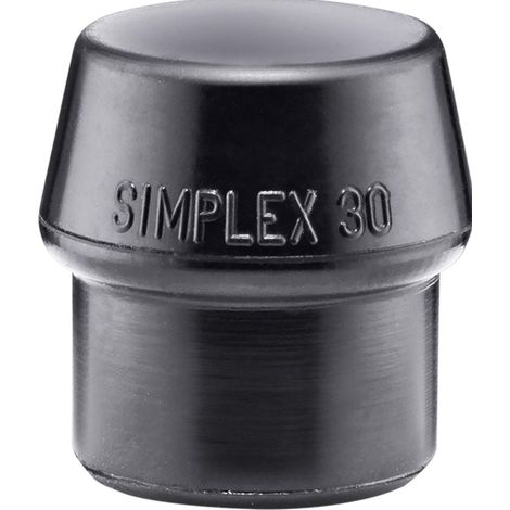 HALDER Tête de maillet à frappe amortie SIMPLEX D. de la tête 30 mm ( 4000811463 )