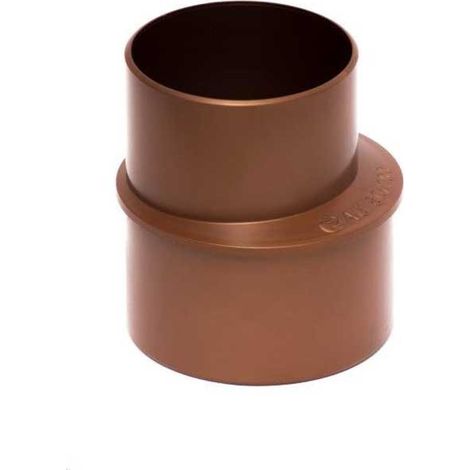 Aumento ø80x100 (bicchiere sul ø minore) per pluviali : Colore - Rame rosso