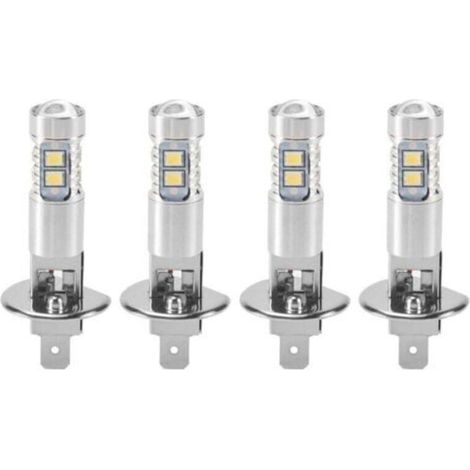 4 Pièces Ampoules LED H1 Phare Conduite Brouillard 6000K Blanc Lumière 200W