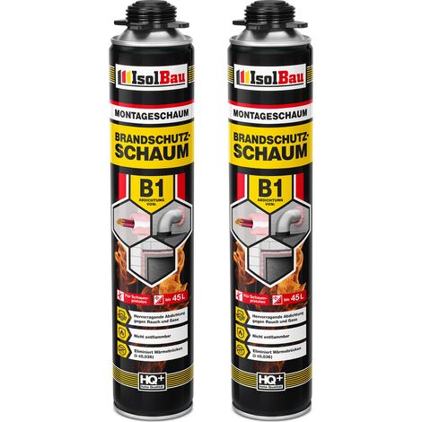 Espuma ignífuga IsolBau B1, 2 x 750 ml (1/5)