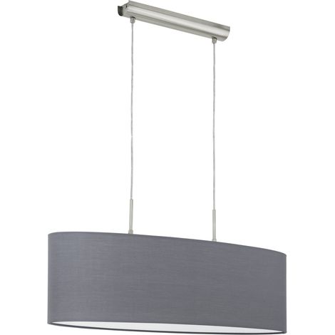 Lampe suspendue ovale Pasteri nickel - 55276 (1/3)