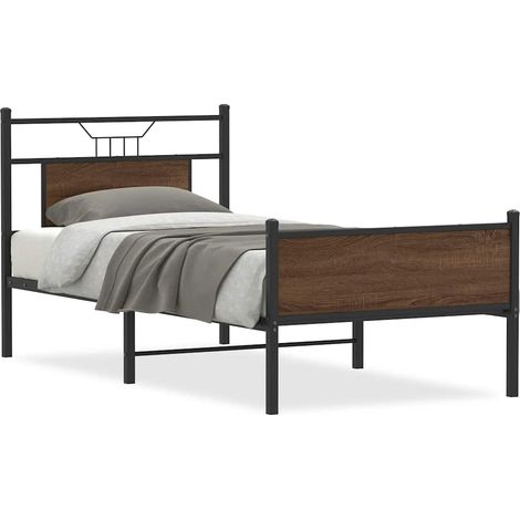 Maison Exclusive - Estructura de cama sin colchón madera marrón r