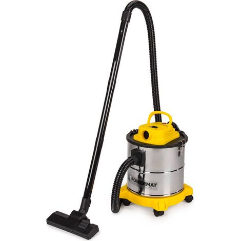 Aspirateur à cendre 2000W – Cuve inox 20L – Filtre HEPA – Tube aluminium résistant à 60°C – Pour poêles et barbecues – Powermat