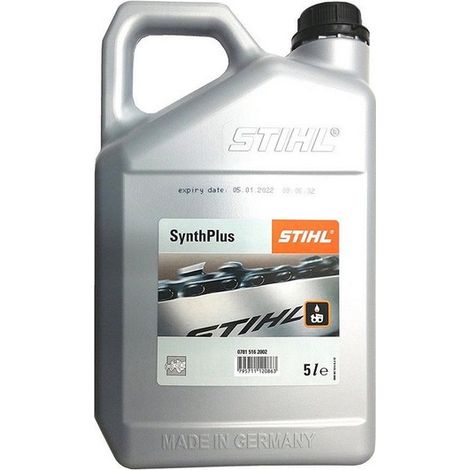 Stihl – Lubrifiant chaîne 5L – SynthPlus anti-usure – Protection optimale pour tronçonneuses – Formule adhérente