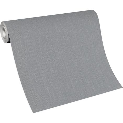 Papier peint moderne gris & blanc salon Tapisserie tendance grise & blanche cuisine et bureau Papier peint intissé chambre adulte (1/5)