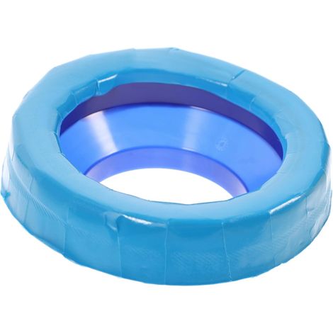 Joint de Cuvette de Toilette Épais en Caoutchouc Bleu (1/5)