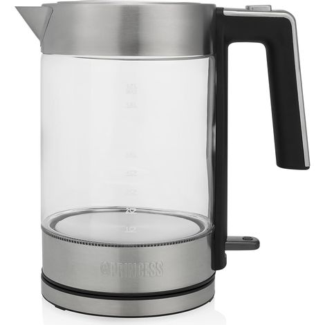Bouilloire Princess 1,7 L verre et inox 2200 W