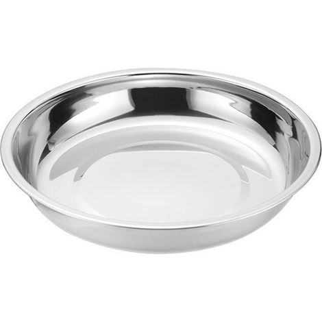 Runde Speiseteller aus Edelstahl 304, dickwandige Suppenteller für Camping, Geschirrset, groß (20 cm) (1/5)