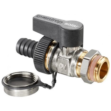 Vanne à boule OV KFE-Kugelhahn Optiflex pour solaire DN 15 nickelée