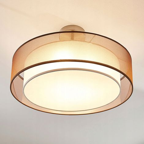 [GEBRAUCHT] B-Ware Lindby Led Deckenlampe Pikka Deckenlampe Lampe Leuchte 3 Stufig Dimmbar Braun