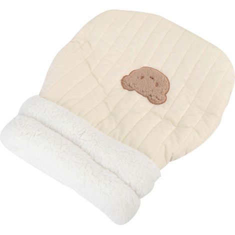Sac de couchage pour chat, doux, chaud et confortable, pliable et fermé, idéal pour la maison, l'intérieur et les voyages. Marron clair, taille M. (1/5)