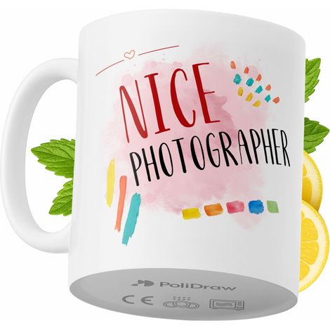 Lustiger Kaffee- oder Teebecher mit witzigem Textdesign für Fotografen – ideal für Geburtstage, Namenstage, Feiertage und besondere Anlässe. Hochwertiger Becher für Zuhause, Büro und Arbeit. Farbe: We