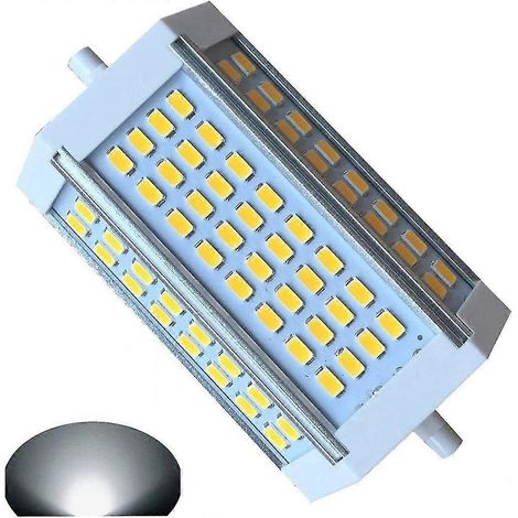 Ampoule LED 30 W R7s dimmable 118 mm, blanc froid 6000 K, culot J118, double culot, 3000 lm, équivalent à une ampoule halogène 300 W, pour la maison, le salon, le balcon, etc. (1/5)