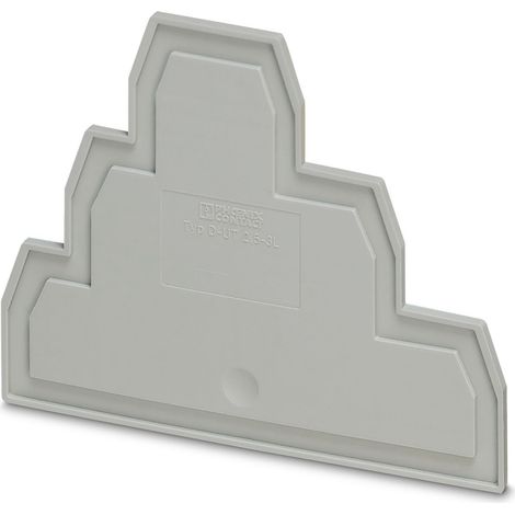 Flasque d'extrémité Phoenix Contact, série D-UT 2.5-3L pour Bloc de jonction modulaire ( Prix pour 1 )