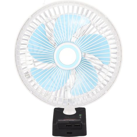 Ventilateur de bureau 3 vitesses réglable sans fil 18V batterie lithium pour camping chantier industrie (1/5)