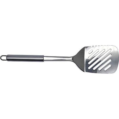 Fackelmann Elementale Cucina, Cazzuola Pesce, Rasera Slot Elegante Acciaio Inox Manico Tubolare, 33,5 cm,1 pz. Tavolozza Inossidabile, Argento (1/3)