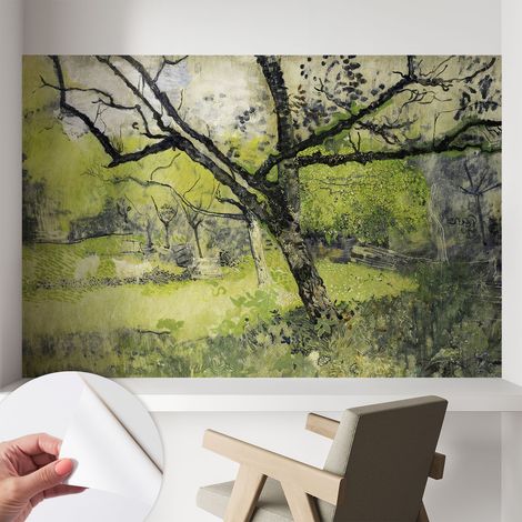 Fotomurale adesivo - parete decorativa - decorazione casa - stile moderno parete - Parco primaverile 104x70 cm (1/5)