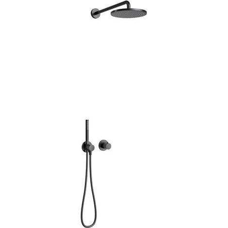 Ensemble de douche 7 IXMO solo Therm-Arm pour 2 consommateurs noir mat (1/5)