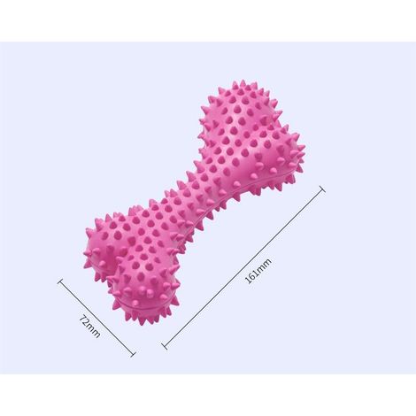 MINKUROW Spazzolino Da Denti Per Cani, Cura Dentale Per Cani, Spazzolino Da Denti Per Cani, Giocattolo Da Masticare Per La Pulizia Dei Denti Per Cuccioli Di Cani, Cura Orale Per Cani (Rosa Medio) (1/4)