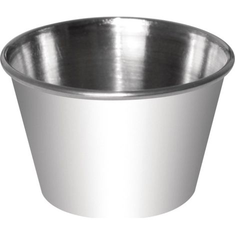Pots à sauce en acier inoxydable 70ml (Lot de 12) - Ref GG878 - Olympia (1/2)