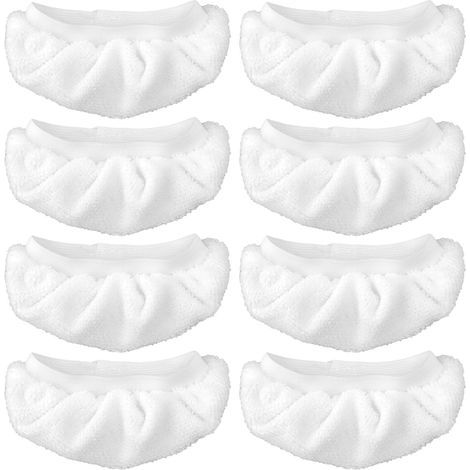 Housse en microfibre ultrafine réutilisable et lavable pour nettoyeur vapeur portable – Compatible avec la plupart des modèles, absorption élevée, sans peluches, idéale pour vitres, miroirs et surface (1/5)
