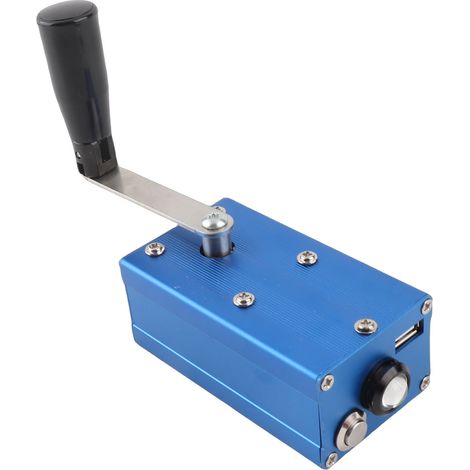 Dynamo à manivelle avec lampe COB USB nomade chargeur d'urgence plein air (1/5)