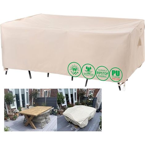 Outdoors Garden Table and Chairs Cover 188 x 119 x 70 cm (1/5)