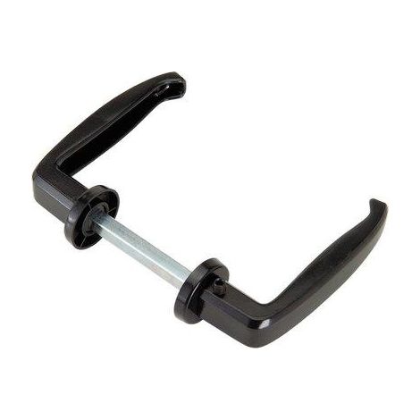 MANIGLIE X PORTA METALLO 357 COMBI - VERN NERA GRANO LATERALE MM 64/77 Q8- 5 pezzi