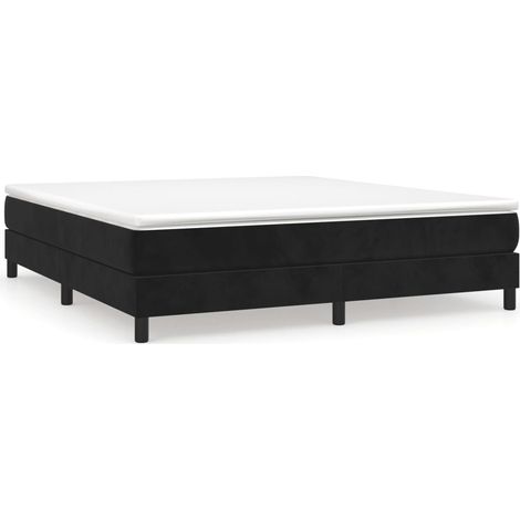 Maison Exclusive - Boxspringbettgestell Schwarz 160x200 cm Samt