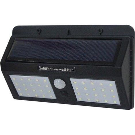Applique Murale Solaire LED Noire 1.5W IP54 - SILUMEN